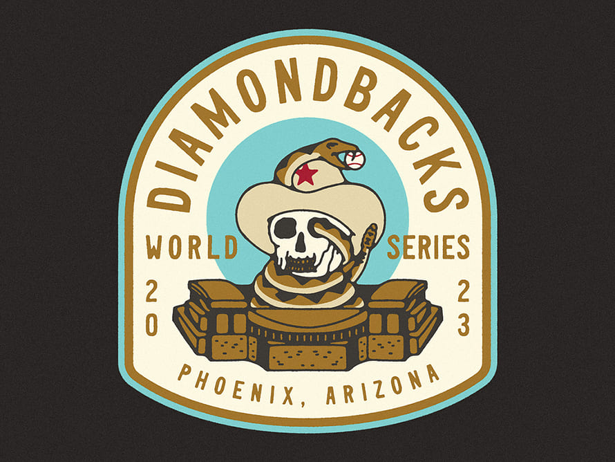 Diamondbacks 2023 World Series Badge by Mark Johnston