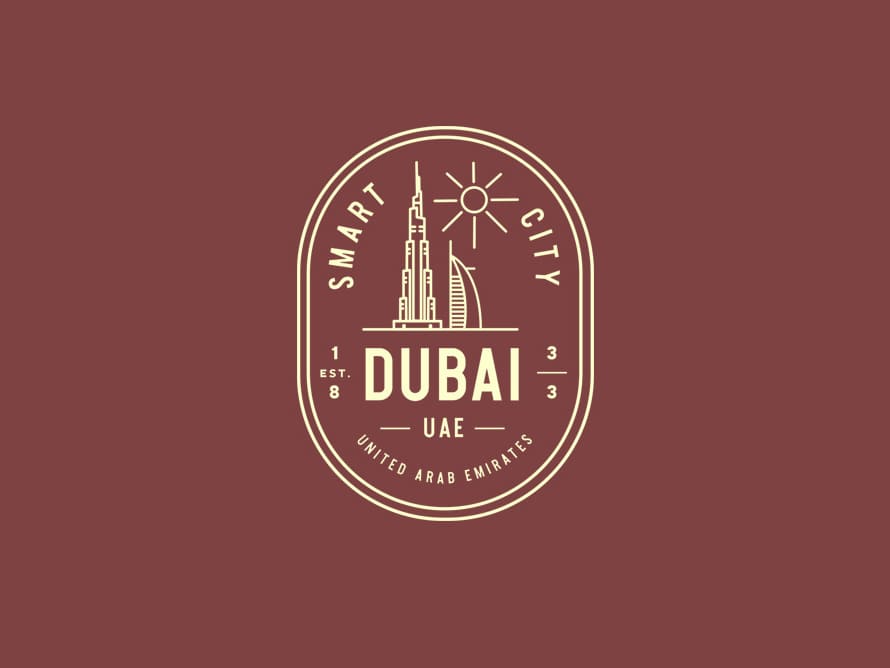 Dubai Vintage Badge by Dmitry Kropachev