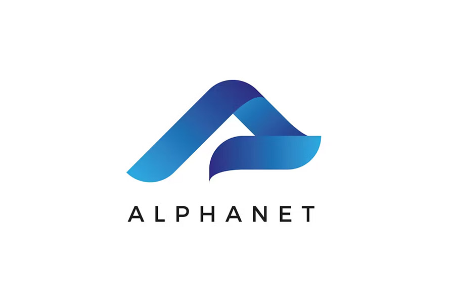 Alpha Net A Letter Logo Template