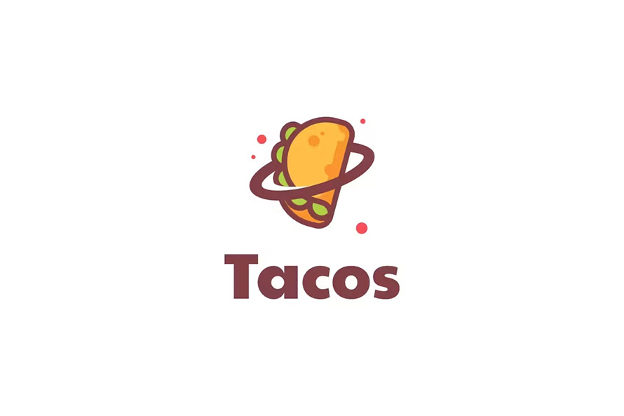 Tacos Food Simple Logo Template