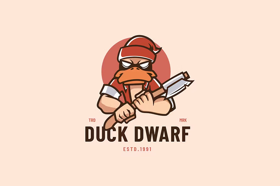 Duck Dwarf Logo Template