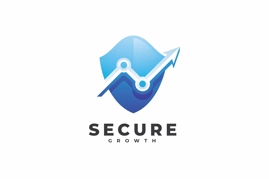 Secure Growth Logo Template