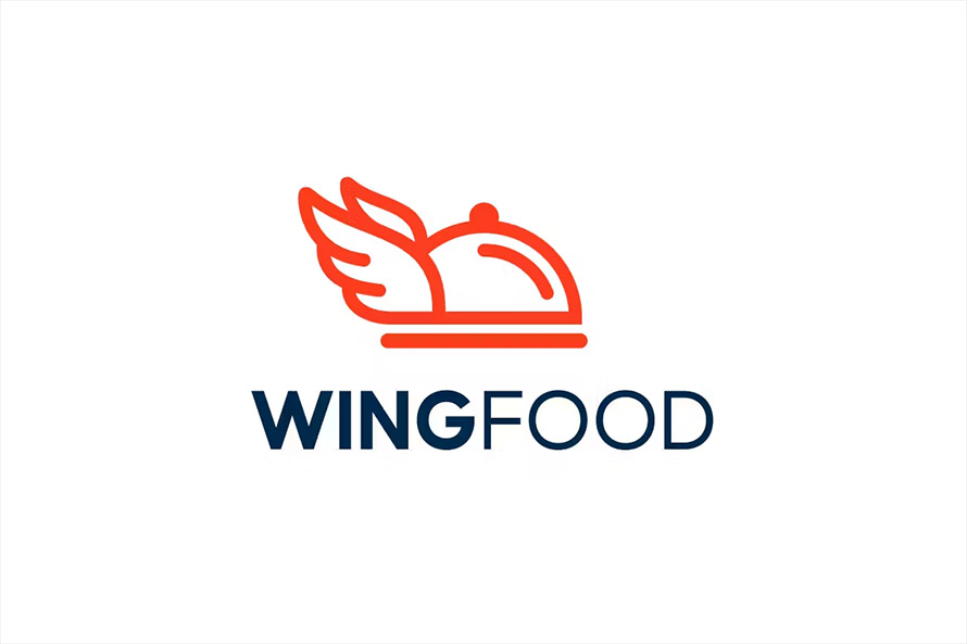 Wings Food Logo Template