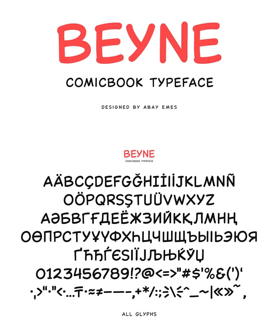 Beyne Free Font