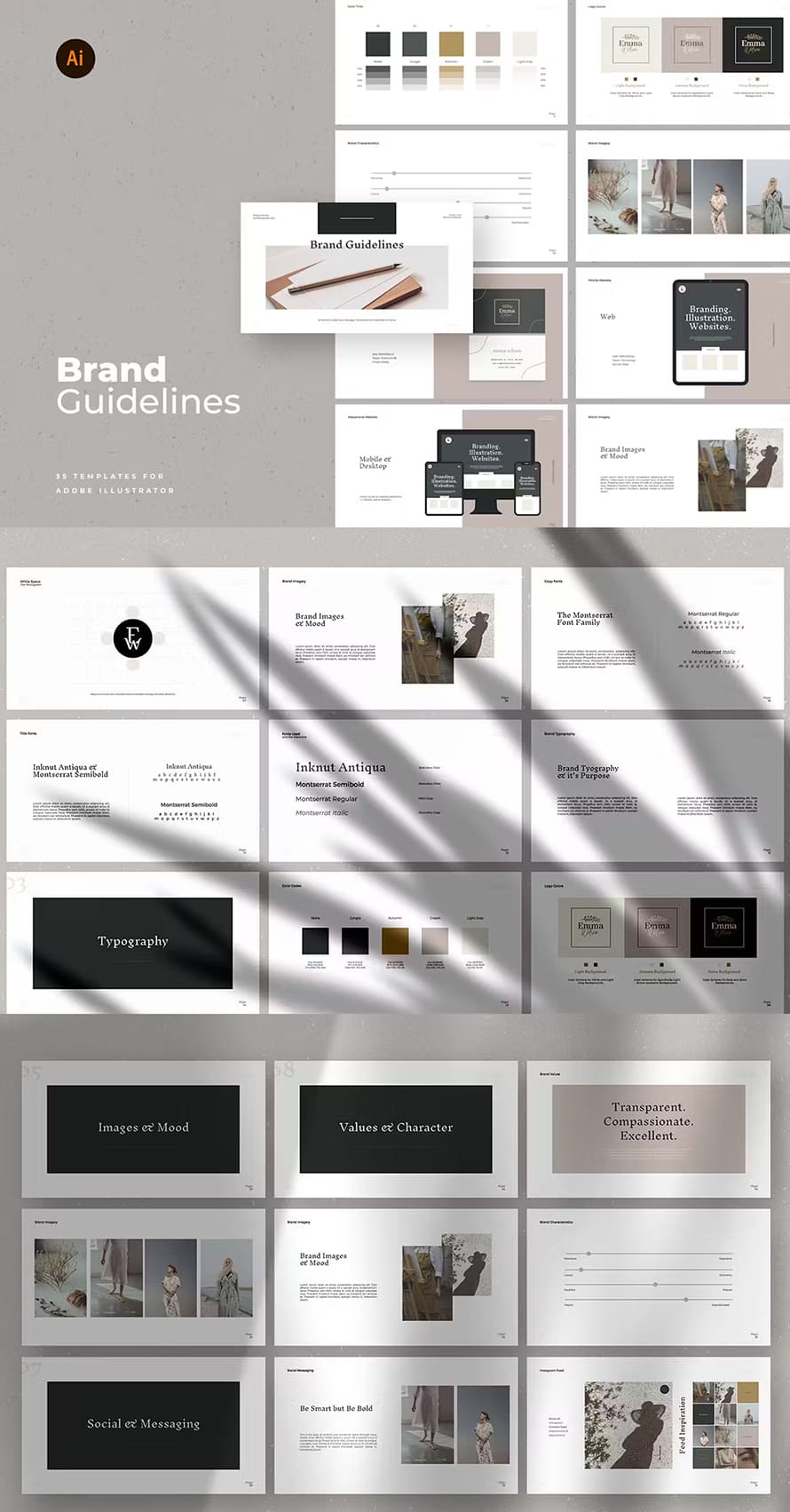 Vector Brand Guideline Templates