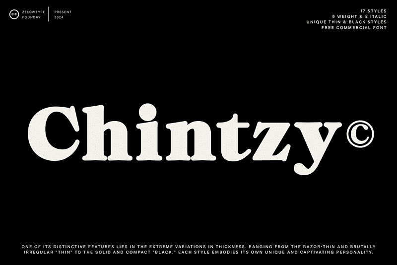 Chintzy Heavy Free Font