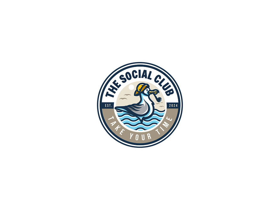The Social Club Badge Logo Design By Alex Seciu