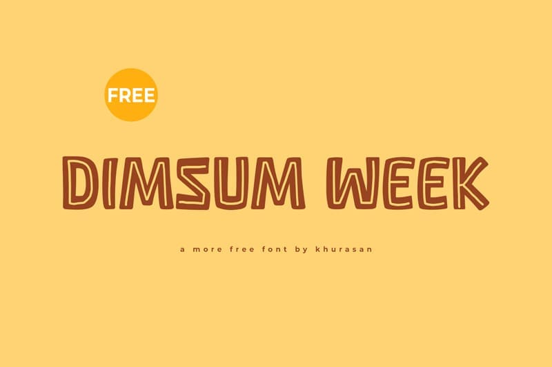 Dimsum Week Fuente gratuita - Fuentes nuevas: mejore sus diseños con las últimas fuentes gratuitas