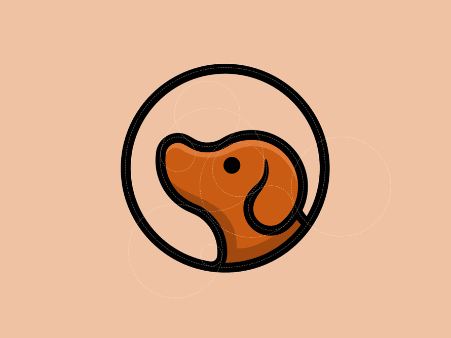 Logo de perro por Flash Graphic  -  logotipos de perros para tu inspiración
