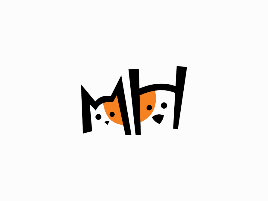 Logo de perro y gato por UNOM design
