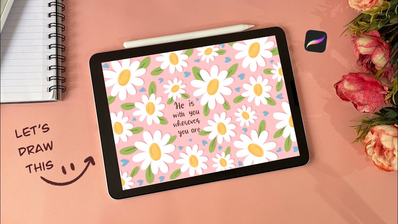 Draw Easy Floral Pattern In Procreate Tutorial