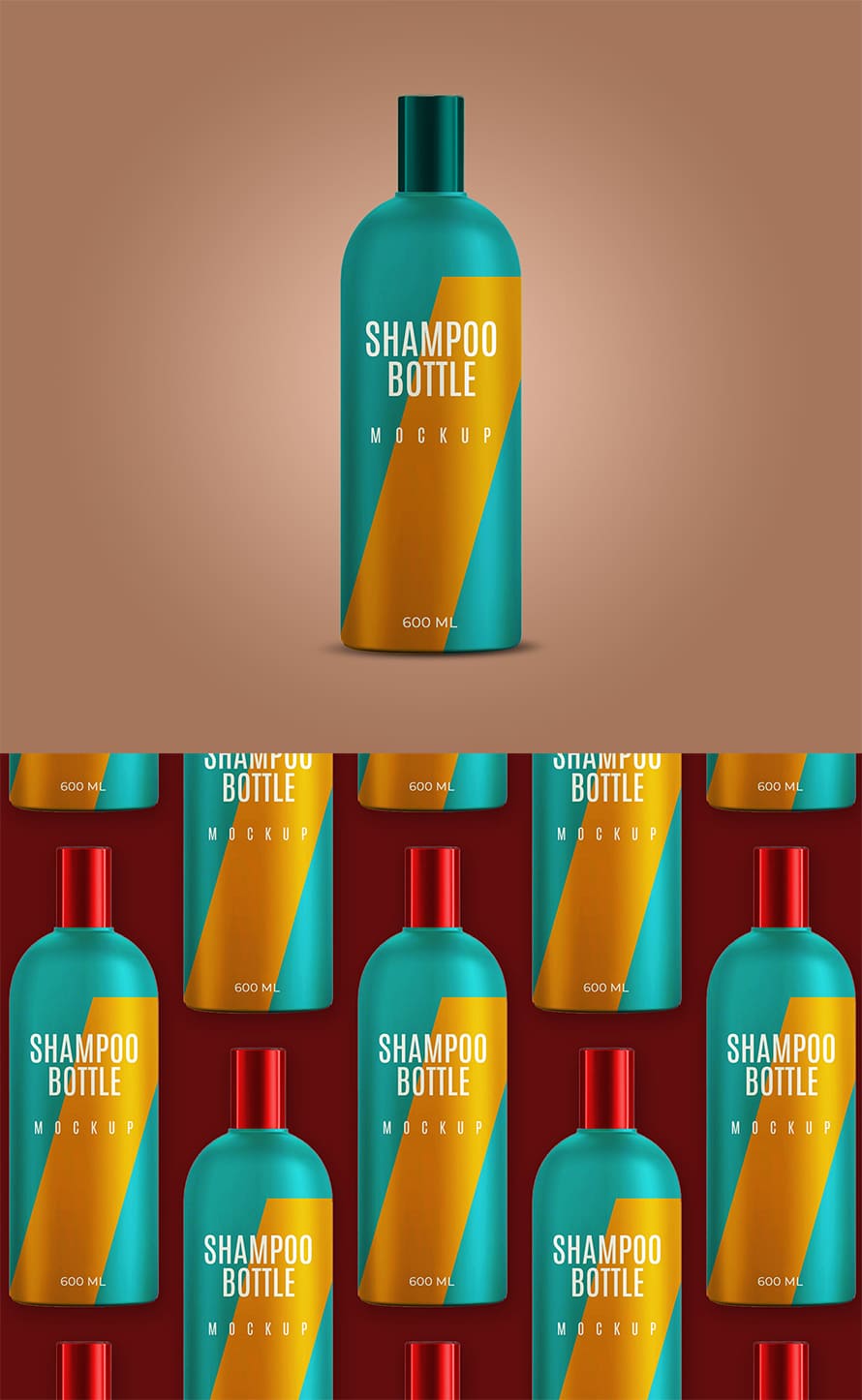 FREE Shampoo Bottle Mockup