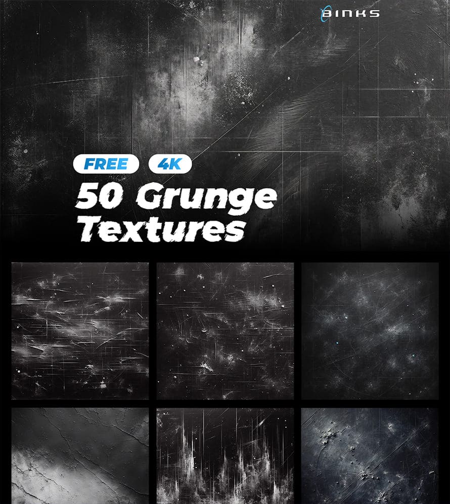 50 Grunge Textures 4K