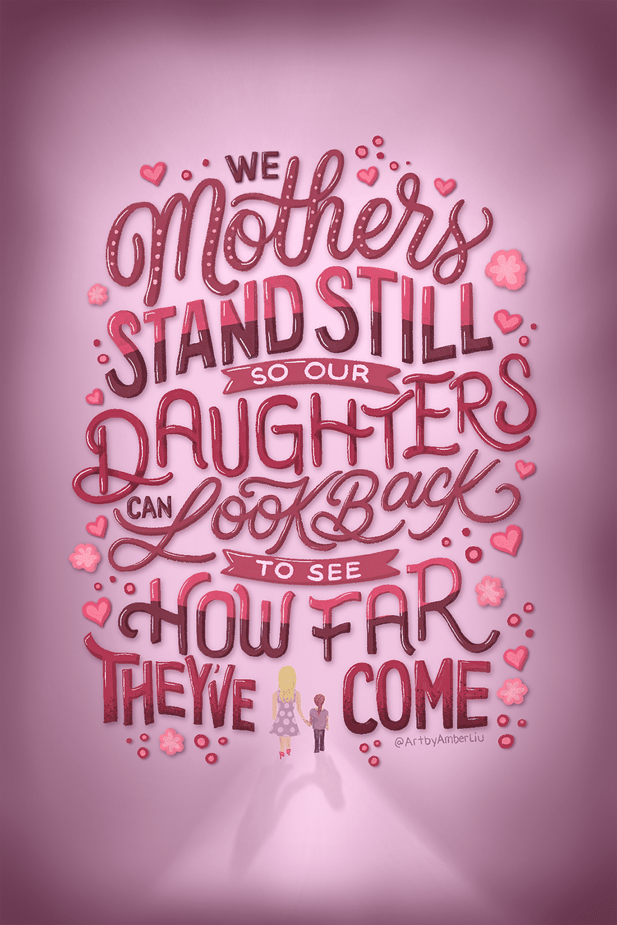Barbie Movie Quote Lettering Illustration by Amber Liu