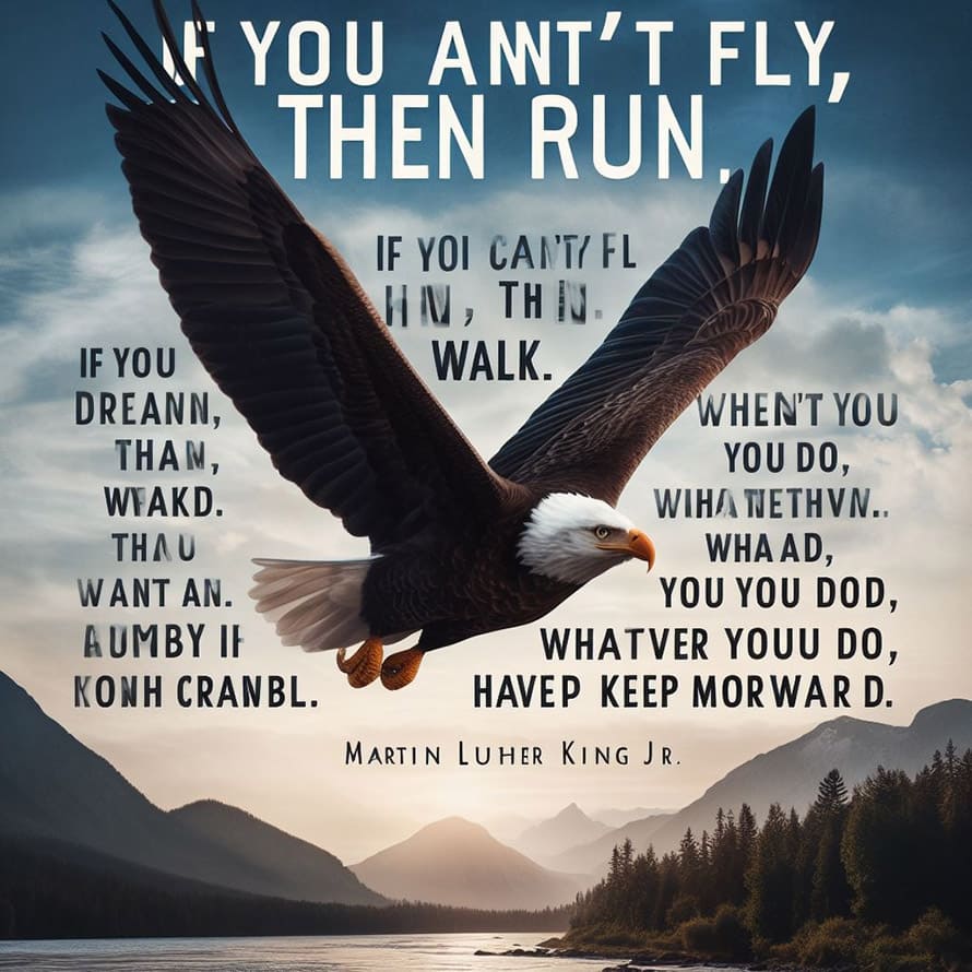 If you are not fly then run quote by Martin Luher King Jr.
