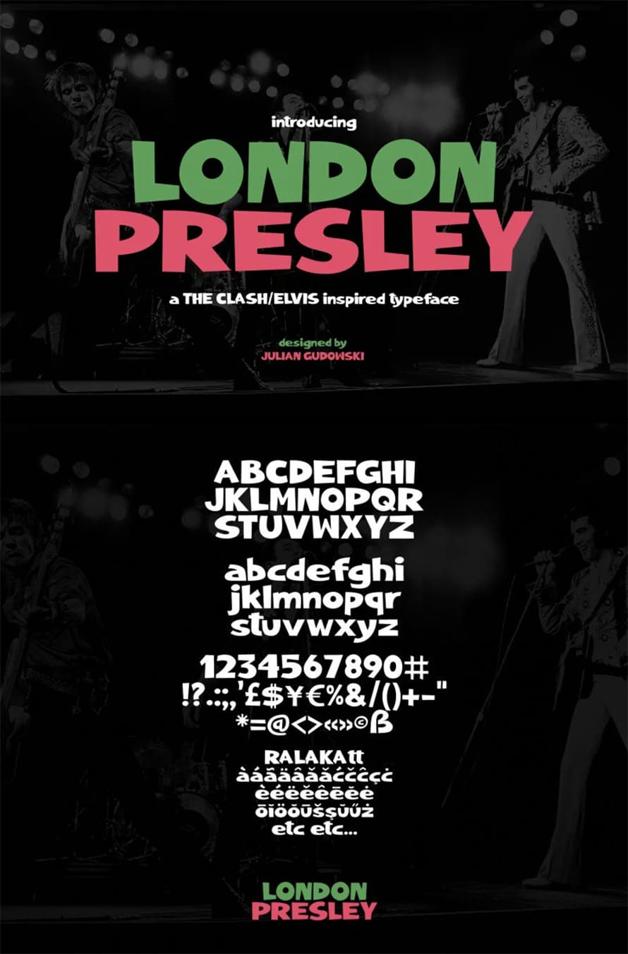 London Presley Free Font