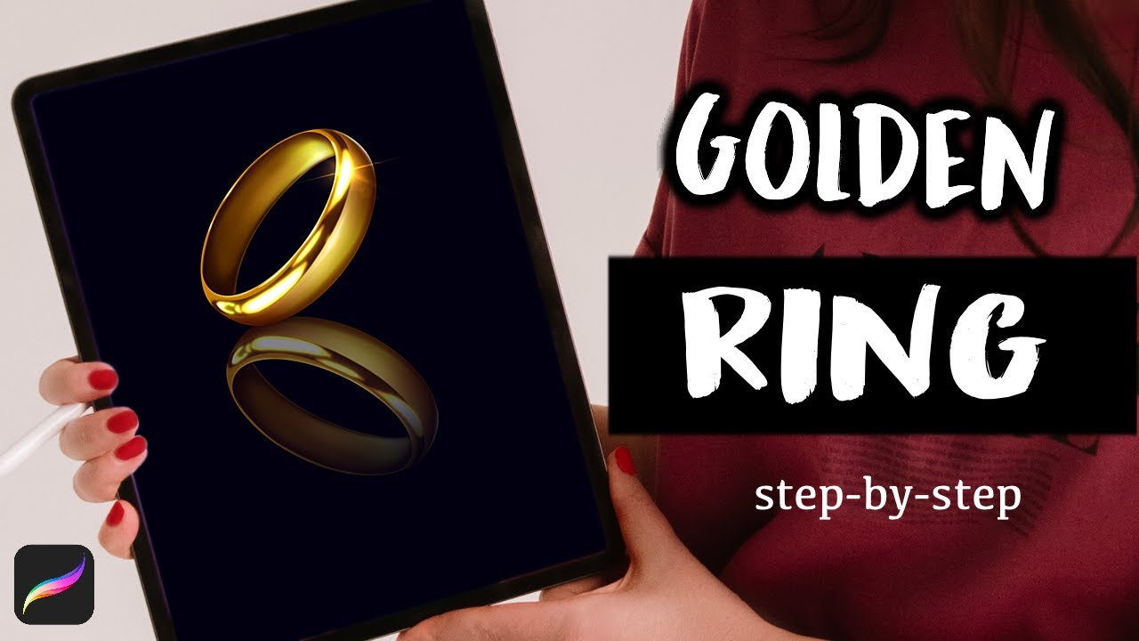Master Drawing Gold in Procreate - Realistic Gold Ring Tutorial for Beginners