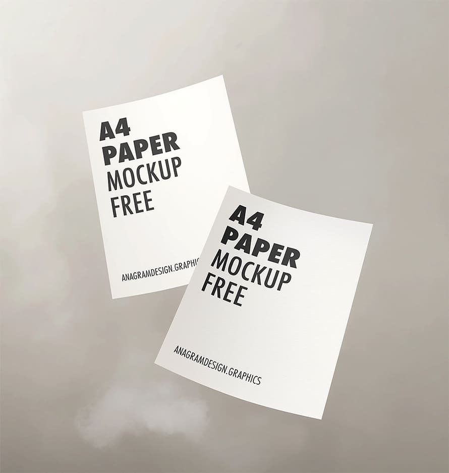 Paper A4 Free Mockup