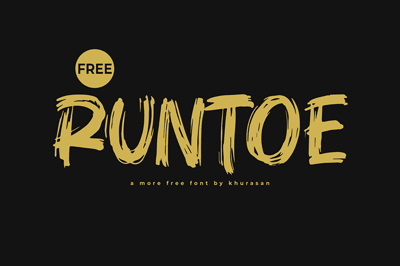Runtoe Brush Style Free Font