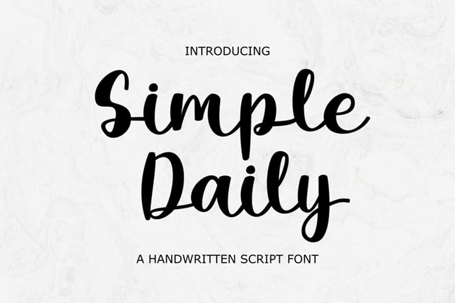 Simple Daily Free Font
