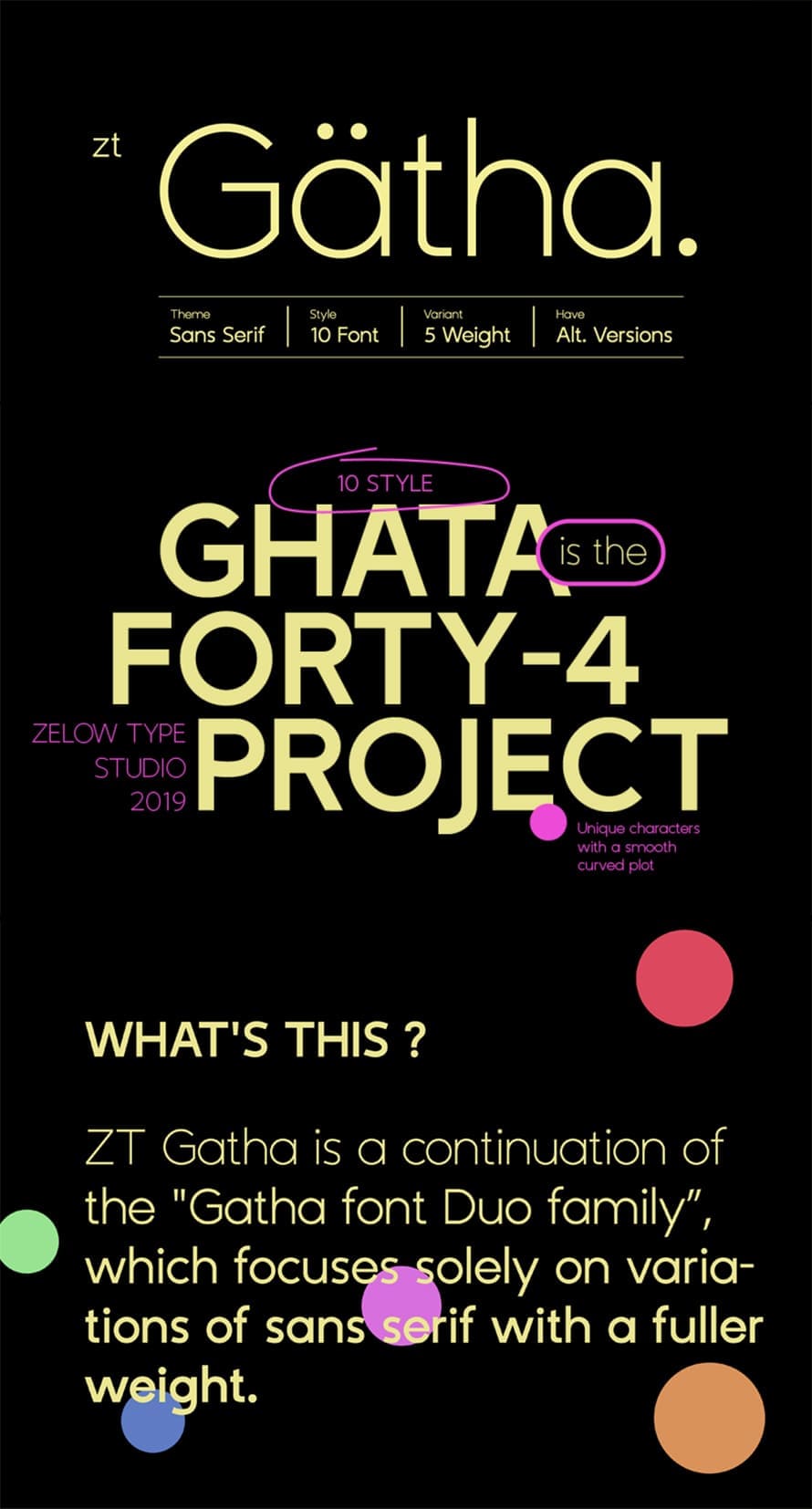 ZT Gatha Free Font