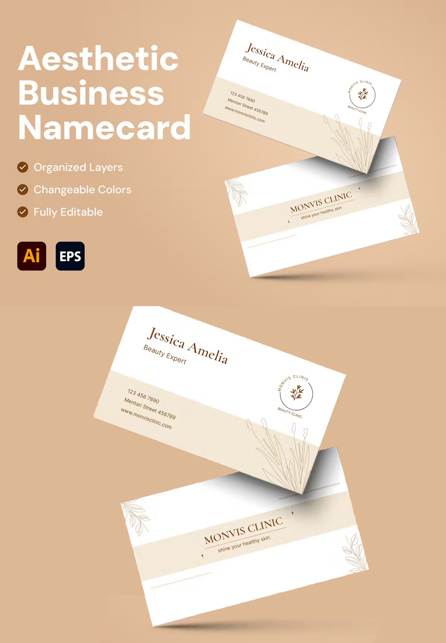 Aesthetic Business Card Template