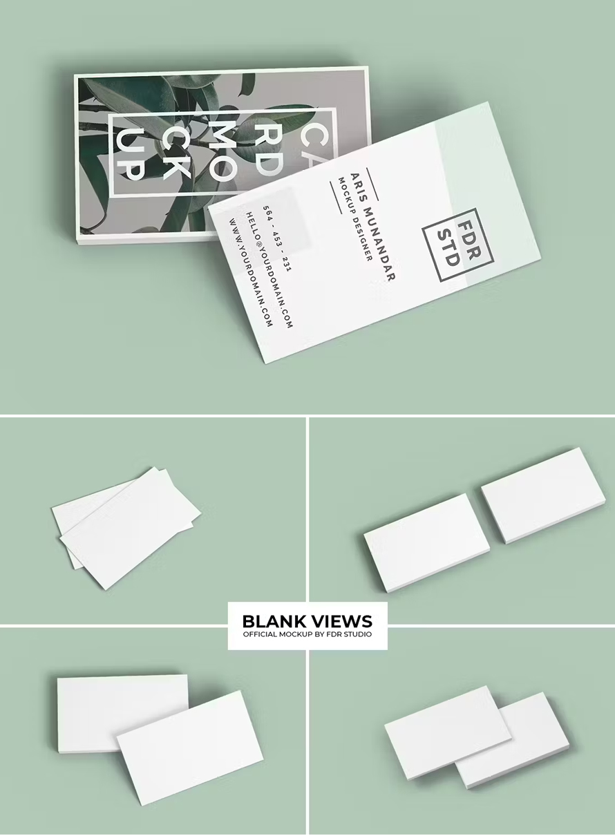 Business Card Mockup For Visual Look
