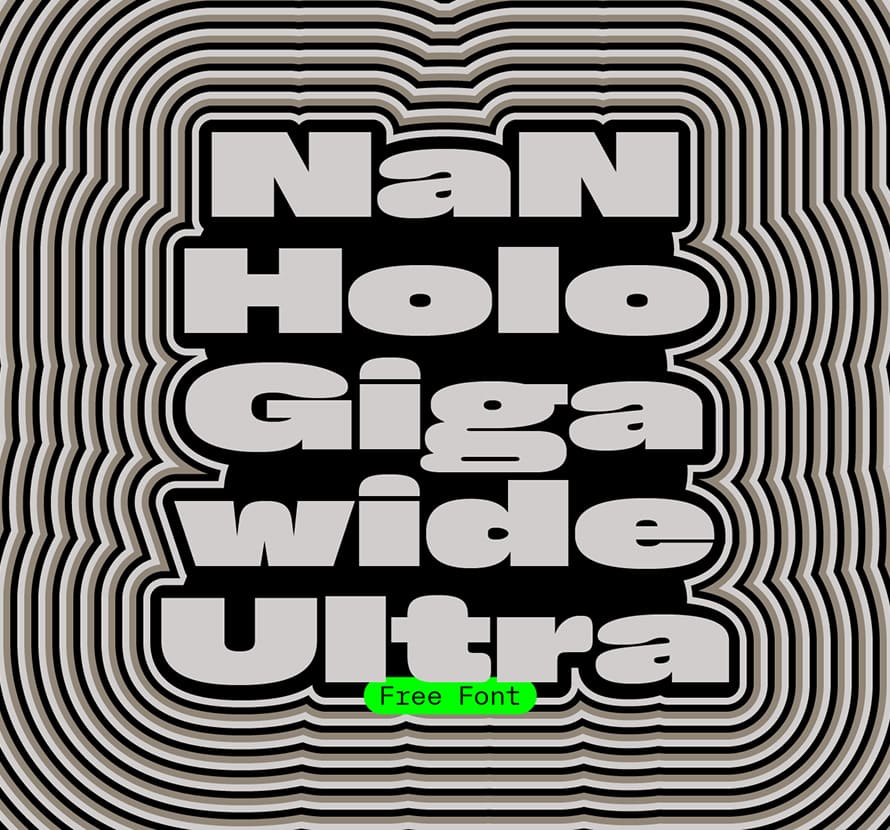 Nan Holo Gigawide Ultra - Free Font