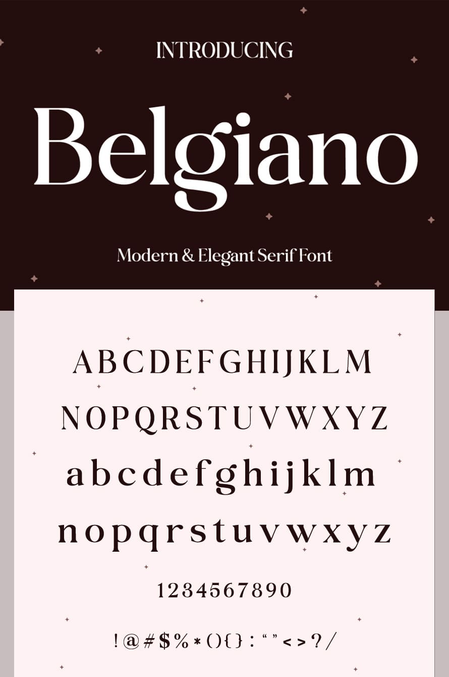 Free Belgiano Serif Font