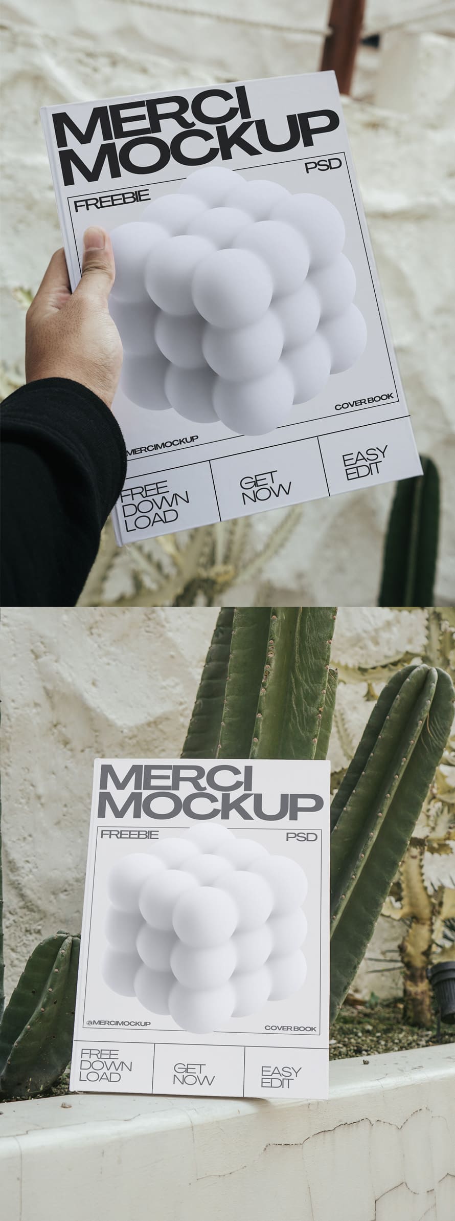 Free Cover Book Outdoor Mockup