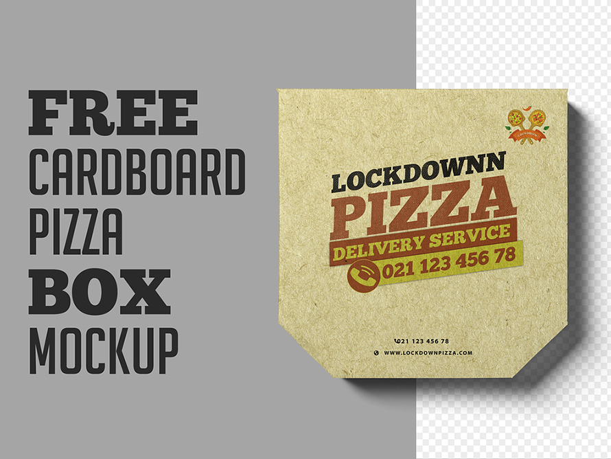 Pizza Box Mockup - Free