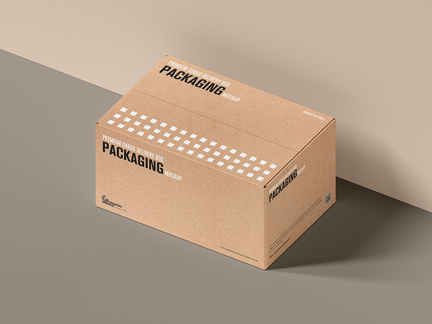 Delivery Box Mockup - Free