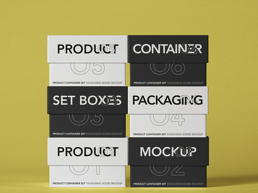 Box Product Psd Packaging Mockup - Free