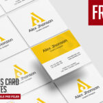 Free Square Business Card PSD Templates