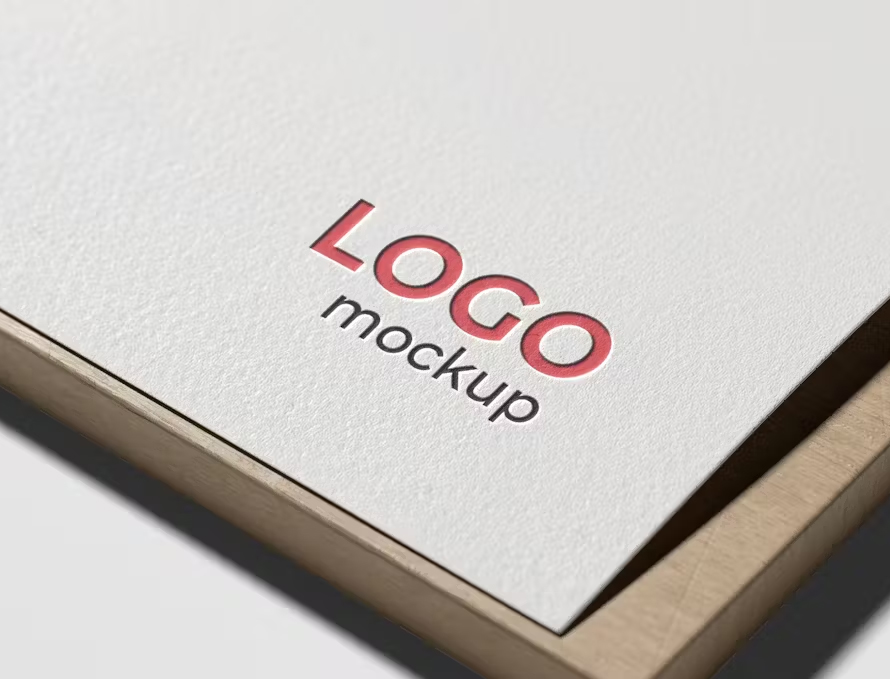 Best Logo Mockup on White Paper