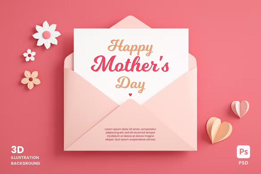 Mothers Day Greeting Card Background