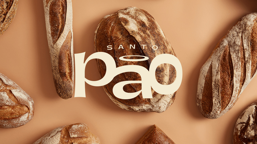 Santo Pao Bakery Logo Design