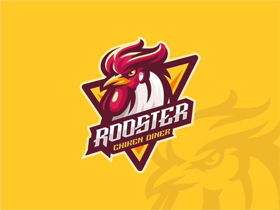 Rooster Chiken Dinner Restaurant Logo By Modal Tampang