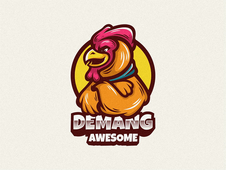 Rooster Logo Mascot By Maikohatta