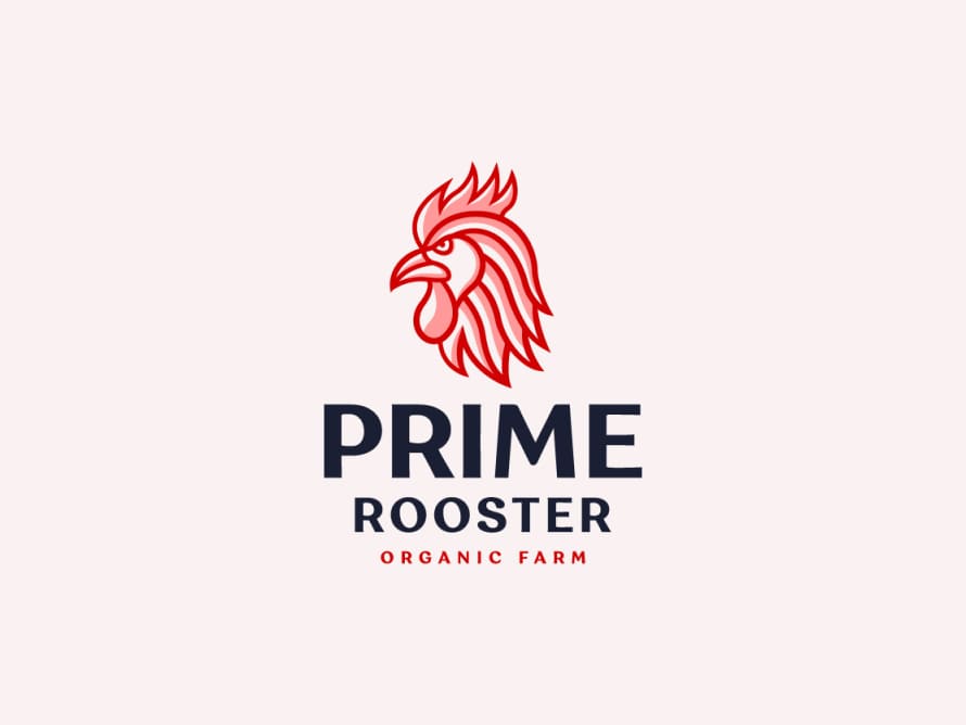 Rooster Logo For Brand By Israfil Shawn