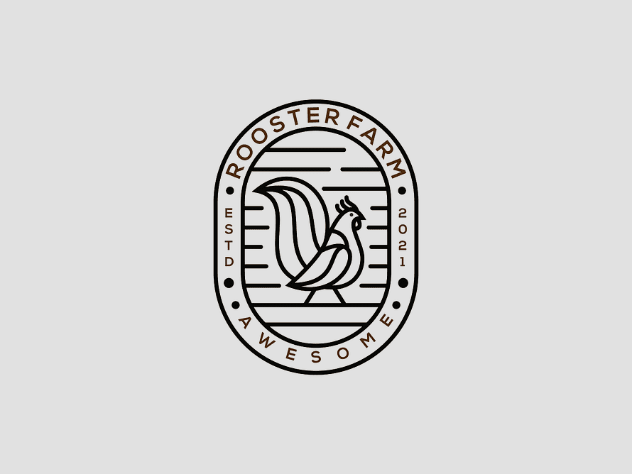 Rooster Farm Logo By Sanjaya_design