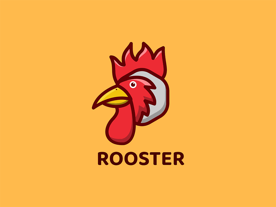 Rooster Logo By Sketch Graphic