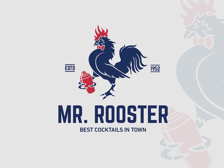 Mr Rooster Logo Design By Popart Studio