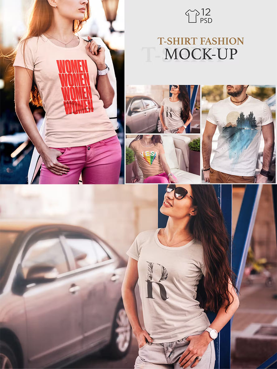 T-shirt Fashion Mockup