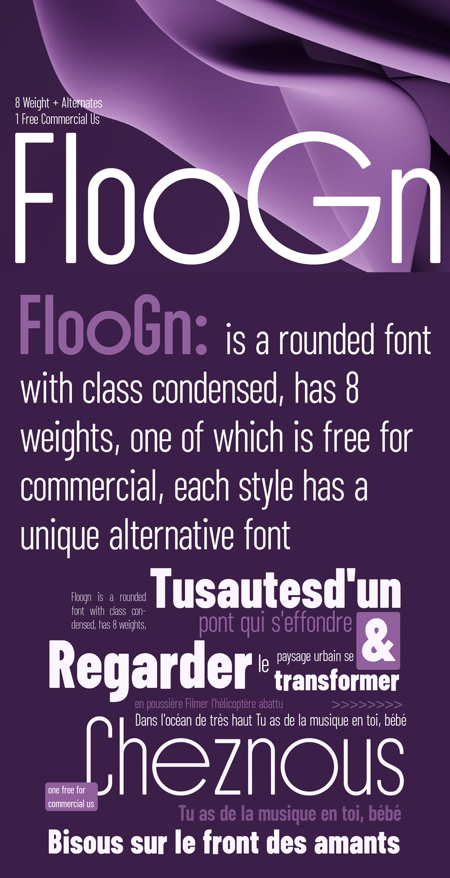 ZT Floogn Condensed Font