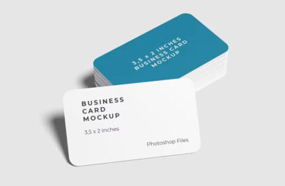 15 Best Free Rounded Corner Business Card Mockups