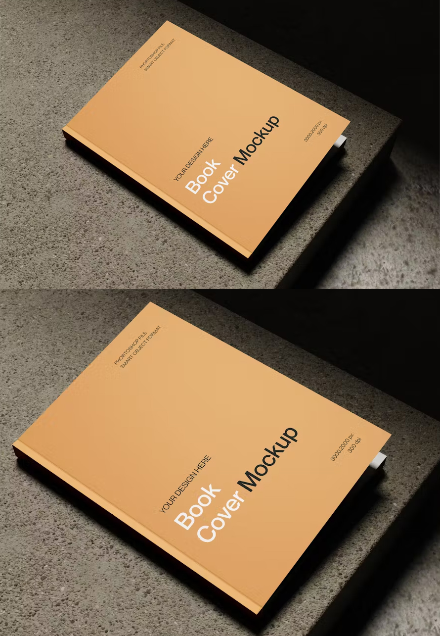 Simple Book Cover Mockup
