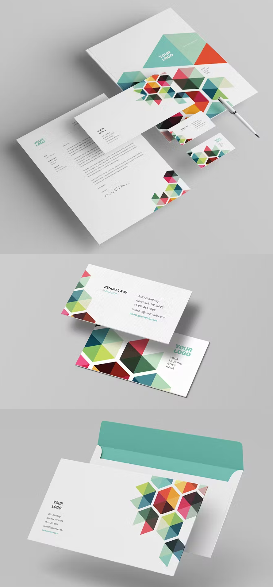 Business Colorful Stationery