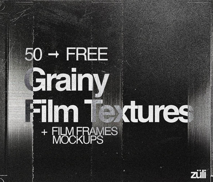Grainy Film Textures Frames Pack (50)