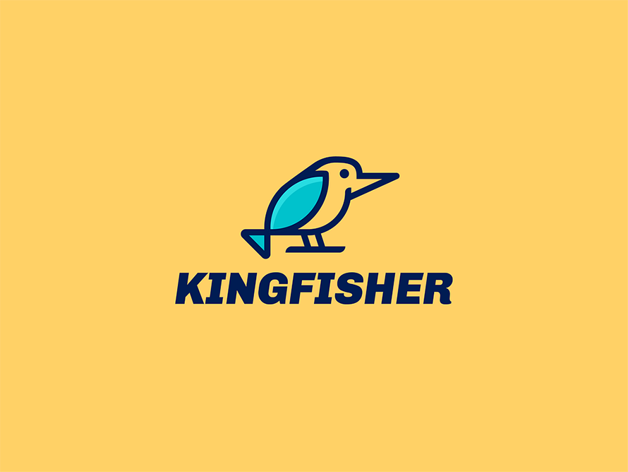 Kingfisher Creative Logo Design By Badr Errouichaq